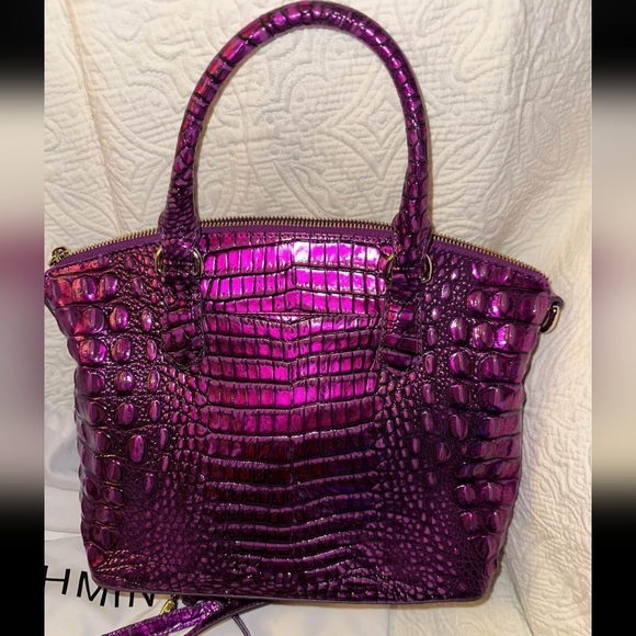Brahmin Purple Potion Melbourne Duxbury Satchel - Picture 4 of 9